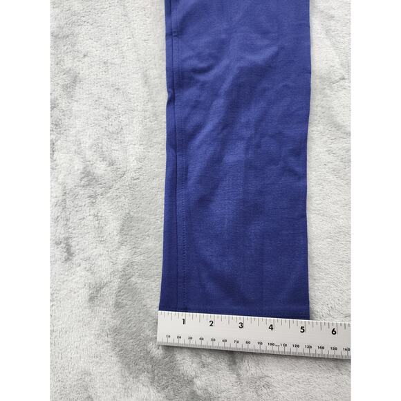 NEW True Love USA High Waist Slim Fit Zipper Hem Pants Size M Blue Black Stretch - Picture 12 of 13